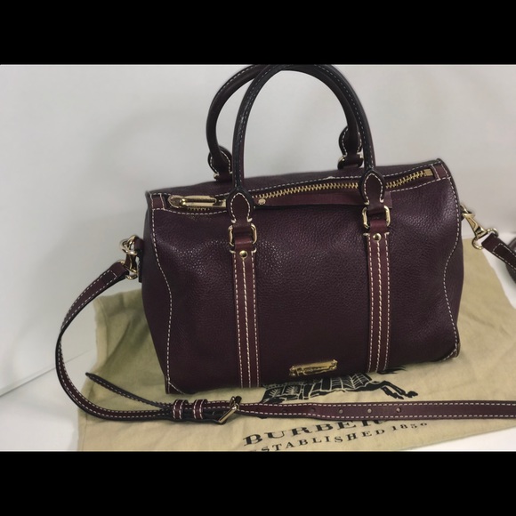 Authentic Burberry Boston speedy satchel bag